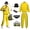 Yellow, variant on 80s 90s Fancy Dress Men Authentic Hip Hop Outfit Retro Disco Costume for Halloween Cosplay Carnival(Red,XL)