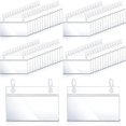 thumbnail image 1 of Plastic Label Holders Price Tag Ticket Hanger Clips With Easy Button Design Lock Closure For Basket, 1 of 4
