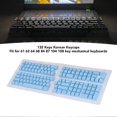 thumbnail image 2 of Korean Keycaps 132 Keys OEM Replacement for 61 62 64 68 72 75 84 87 88 98 100 104 108 Mechanical Keyboard Blue, 2 of 4