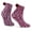 Purple, variant on PULLIMORE Womens Fuzzy Cozy Slipper Socks Winter Warm Fluffy Plush Crew Sleeping Sock (Purple)