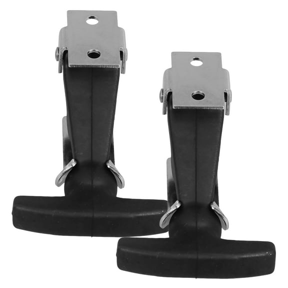 Eeristq 2pcs Stainless Steel Hood Catch Flexible T-handle Hasp For Tool Cabinet Engine Hood