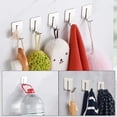 thumbnail image 2 of 3M Strong Adhesive Stainless Steel Hooks, High Load Capacity Wall Mounts for Bathroom, 2 of 6