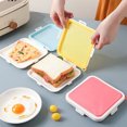 thumbnail image 2 of Sandwich Container Storage Box for Lunch Prep Snack Bread Leftovers Food Storage Containers Lunch Boxes Leakproof Sealable | for Travel, Office, School | Microwave, Refrigerator Safe, 2 of 8