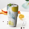 thumbnail image 3 of 30oz Lemon Tumblers Stainless Steel Tumbler with Lid and Straw,Vacuum Insulated Double Wall Travel Tumbler Cups Mug with Cleaning Brush for Coffee,Tea, 3 of 7