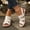 White, variant on Eltusu Women Heeled Sandals, Open Toe No Slip Low Heels Ankle Strap Dress Sandals Shoes White Size 8.5