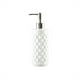 thumbnail image 1 of Botella dispensadora de cerámica con forma de diamante blanco personalizada de 440 ml, dispensador de jabón, champú, gel de baño, botella de prensa, botella vacía, 1 of 5