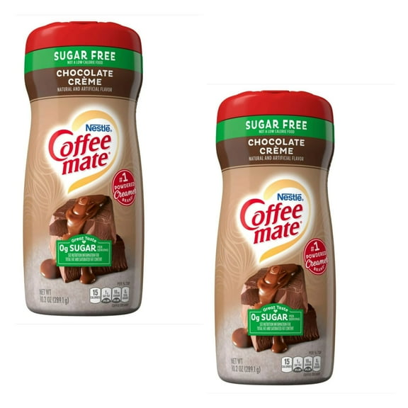 Coffee Mate, Chocolate Crème Sugar-Free Powdered Coffee Creamer, 10.2 oz , 2 pack