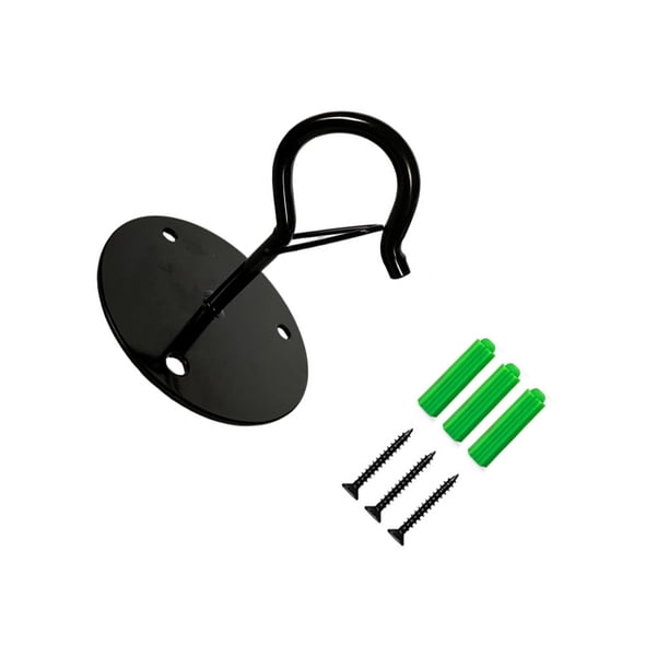 Wosthever Ganchos de techo para plantas colgantes, almacenamiento práctico, maceteros fáciles de colgar para plantas de interior Jardín y Patio Negro