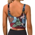 thumbnail image 5 of Sigee Scooby-Doo N for Womens' Sports Vest with Performance Stretch and Quick Dry Fabric, High Elasticity Running Bra Workout Crop Tank TopsMedium, 5 of 9