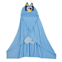 NoJo Bluey Hooded Toddler Blanket, Blue, Toddler Boy or Girl