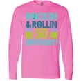 thumbnail image 3 of Inktastic 50th Birthday Rock N Roll Long Sleeve T-Shirt, 3 of 5