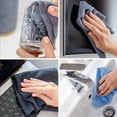 thumbnail image 3 of Rouleau de Serviettes en Microfibre Sheff - 30 Pcs (12x12 Pouces), Chiffon de Nettoyage Déchirable et Réutilisable pour Voiture, Maison, Cuisine (Bleu) (30, Bleu), 3 of 6