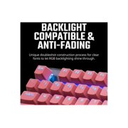 COOLER MASTER KC-NPDSF1-US PBT Doubleshot Backlit Keycap Upgrade Set Sakura Pink for Mechanical Keyboards