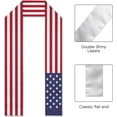 thumbnail image 2 of US United States Flag Graduation Stole Graduate Shawl Sash Scraf Gift For Abroad Student International Study (Square), 2 of 6
