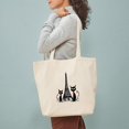 thumbnail image 3 of CafePress - Cat Lovers Tote Bag - Unisex Canvas Tote Bag, Beige, 1-Piece, 3 of 7