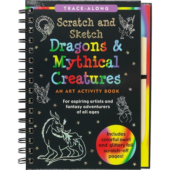 Scratch & Sketch Dragons & Mythical Creatures (Trace Along) (Hardcover)