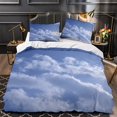 Blue Sky And White Clouds 3D Printed Quilt Cover Duvet Cover Comforter