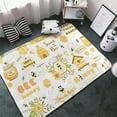 thumbnail image 3 of Farm Bee Cute Honey Shaggy Area Rug, Rugs for Living Room Bedroom Non Slip Door Mat Indoor Carpet Machine Washable Nursery Home Decor Floor Mats for Entryway 60x39in-#, 3 of 5