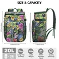 thumbnail image 4 of Vibrant Colorful Floral Insulated Backpack Cooler, Leakproof Cooler Bag with Exotic Flower Pattern for Outdoor Use, 4 of 6