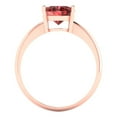 thumbnail image 4 of 2.5ct oval cut red natural garnet 14k rose gold Bridal Wedding Engagement Promise Anniversary Ring for Women size 10.25, 4 of 7