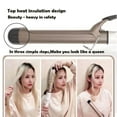 thumbnail image 5 of Electric Curling Iron, Ceramic Tourmaline Curl Wand Barrel,9/13/19/22/25/28/32/38mm Hair Curler Iron LCD Display With 11 Heat Setting Hair Curler, 5 of 9