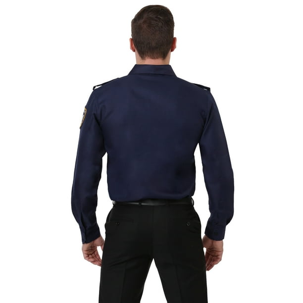 Navy blue dress shirt cheap walmart