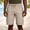 (Casual 116)Gray, variant on Mens Big & Tall Shorts Solid Color Breeches Sports Elastic Waistband Zipper Pocket Casual Fashion Summer Short Pants Plus Size