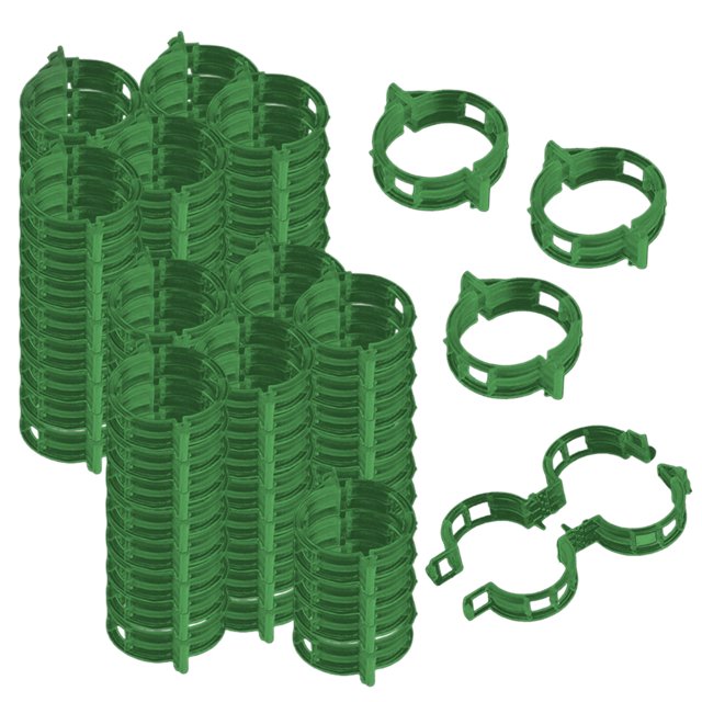 Clips Soporte para Plantas Clips Plástico Reutilizables para Tomate Vegetal (verde) 100 Uds.