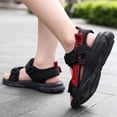 thumbnail image 6 of CAUYDY Boys Sports Active Sandals Open Toe Athletic Summer Shoe Adjustable Strap Lightweight Sandals(L101-Red,13), 6 of 9