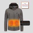 thumbnail image 6 of YOUSNH Heated Jacket for Men and Women Heated Coat Hooded Heating Warm Jackets Windproof USB Charging Electric Body Warmer Womens Jackets Grey XXXXL, 6 of 7