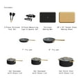 thumbnail image 2 of Beautiful 21-Piece Ceramic Nonstick Cookware Set with Pots and Pans, Bakeware, and Kitchen Tools, Black Sesame by Drew Barrymore, 2 of 18