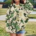 thumbnail image 2 of Toddler Girls Hoodies Branch Print Long Sleeve Hooded With Pullover Fleece Top Soft Casual For Children Sweatshirts Cute Trendy Y2K Clothes With Pocket Size 18-24 Months, 2 of 4