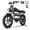 T73-Black, variant on Tamobyke T73 Electric Bike for Adults, Peak 1500W 30mph 48V 15.6Ah,20" Fat Tire E-Mountain Bike UL2849