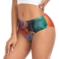 thumbnail image 2 of Fotbe Colorful Abstract Waves Calzones Estampados para Mujer – Ropa Interior de Algodón, Cómoda, Suave y Elástica-4X-Large, 2 of 6