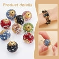 thumbnail image 4 of 6 Colors Beads 16mm Rhinestone Beads 12pcs Polymer Clay Pave Disco Ball Beads Craft Loose Beads for DIY Friendship Bracelet Necklace Earring Jewelry Making Christmas Decor, 4 of 6