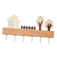 thumbnail image 1 of Llavero de madera, colgador de llaves, perchero decorativo multiusos para sombreros, soporte para guardar llaves blanco, 1 of 9