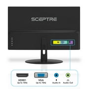 Sceptre 1600x900 20-Inch HDMI DVI VGA LED HD Monitor - E205W-16008A True Black (2017)