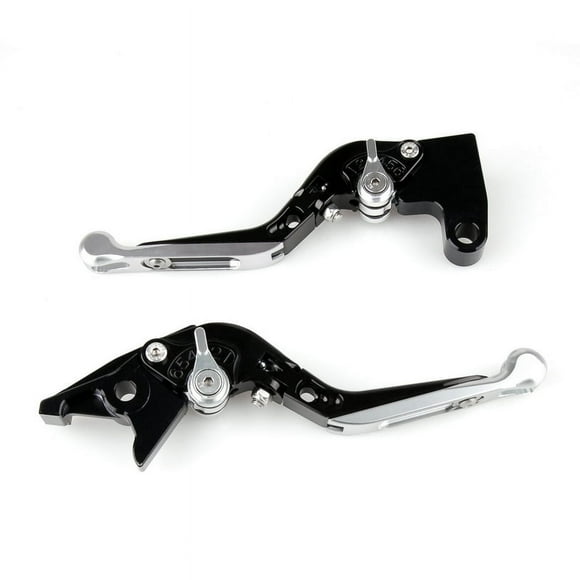 Adjustable Folding Extendable Brake Clutch Levers For Yamaha YZF R1 09-14 Silver