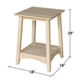 thumbnail image 7 of International Concepts Solid Wood Bomby Tall Unfinished End Table, 7 of 7