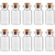 thumbnail image 1 of 10 piezas de tapón de corcho para botella de vidrio, decoración DIY, mini botella de vidrio, mini tarro de mensaje, corcho, pequeña botella de deseos de vidrio para fiesta de boda (10 ml-10 piezas), 1 of 6