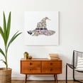 thumbnail image 4 of Creative Products Floral Witch Hat Belted 24x24 Canvas Wall Art, 4 of 5