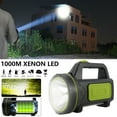 thumbnail image 1 of Rechargeable Searchlight with Sharp Light Handheld LED Spotlight Torch Waterproof & Durable Flashlight with Large Capacity Battery Long Life Energe Saving Searchlight for Emergency Hiking, 1 of 10