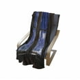 thumbnail image 4 of Beach Soft Flannel Fleece Throw Blanket, Sea Ocean Scenery Waves View from Summer House Window Image Art, Cozy Plush for Indoor and Outdoor Use, 60" x 80", Dark Brown Navy Blue, by Ambesonne, 4 of 6