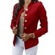 thumbnail image 1 of Jumpingount Abrigo de mujer Botón de manga larga Apertura frontal Chaqueta de color sólido Moda Elegante Ropa de vestir Oficina informal Prendas para la parte del cuerpo SG, 1 of 6