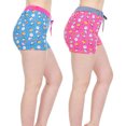 thumbnail image 5 of EZI Womens Pajama Sleep Lounge Drawstring Shorts 2-Pack, 5 of 7