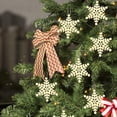 thumbnail image 1 of Adornos navideños, adornos navideños, regalos navideños, 10 piezas de adornos de copos de nieve de madera de 3 pulgadas, adornos navideños de copos de nieve adecuados para la decoración del árbol de N, 1 of 6