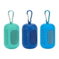 thumbnail image 4 of 3 toallas deportivas refrescantes con estuche, portátiles, de secado rápido, para correr, entrenar, gimnasio, hielo Lago Cielo Azul Real, 4 of 9