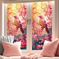thumbnail image 4 of Stained Glass Window Film UV Resistant Window Privacy Film Colorful Flowers Privacy Rainbow Decals Living Room Bedroom Sun Blocking Decor Removable Static Cling Stickers,15.7"x39.4", 4 of 5