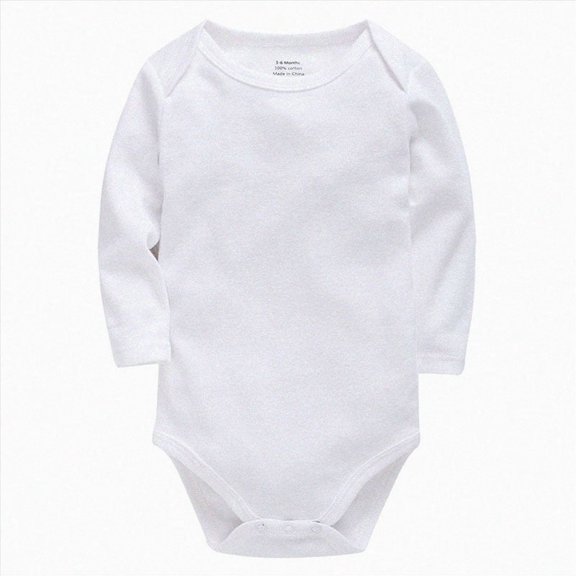 Wonitaaizi Baby Newborn Boys Girls Long Sleeve Bodysuit Loose Onesie Outfit Romper Toddler Infant Funny Jumpsuit(9-12 Months,White)