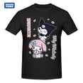 thumbnail image 2 of Camiseta de Sanrio Kuromi & My Melody, camiseta de manga corta Harajuku, camiseta gráfica 100% de algodón, camiseta de marcas, 2 of 4
